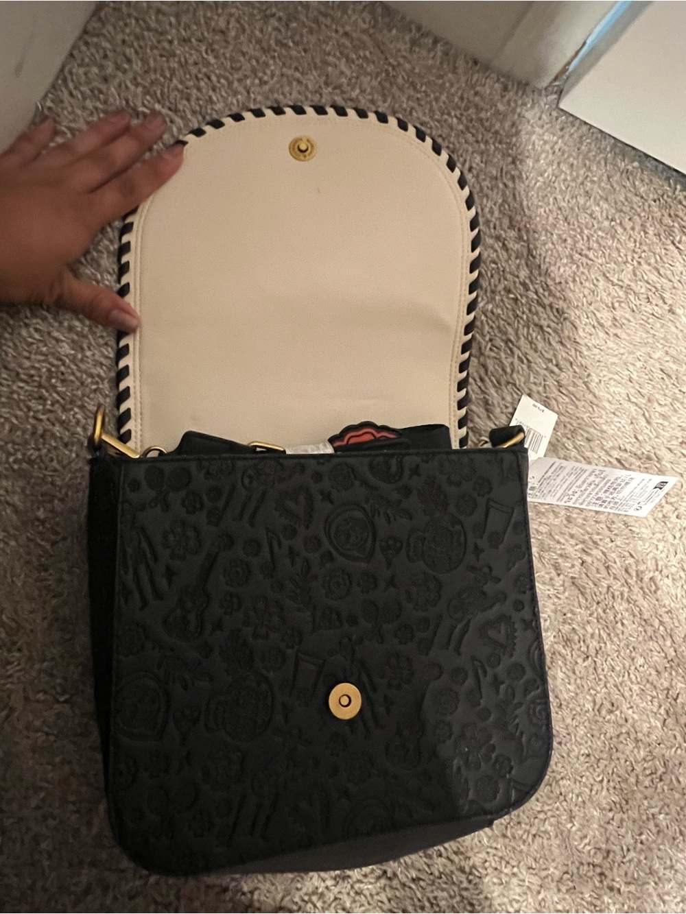 Loungefly Floral Sugar Skull Crossbody Bag COCO - Picture 6 of 9